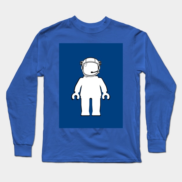 Banksy Style Astronaut Minifig, Customize My Minifig Long Sleeve T-Shirt by ChilleeW